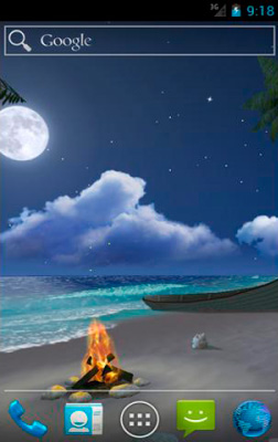 Kostenlos Live Wallpaper Verlorene Insel 3D für Android Smartphones und Tablets downloaden.