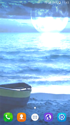 Android Hintergrundbilder Mitternachts-Ozean  kostenlos auf den Desktop herunterladen. 