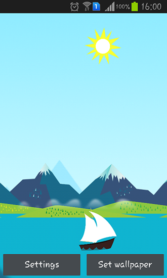 Download Landschaft Live Wallpaper Berge Jetzt für Android kostenlos.