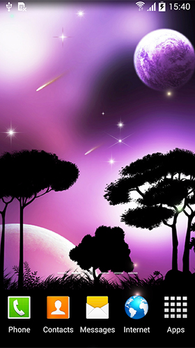 Android Hintergrundbilder Nachthimmel  kostenlos auf den Desktop herunterladen. 