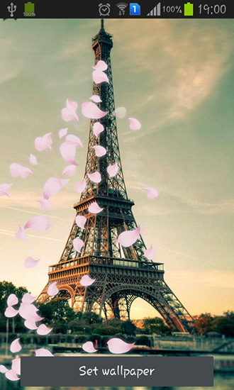 Kostenlos Live Wallpaper Paris: Eiffelturm für Android Smartphones und Tablets downloaden.
