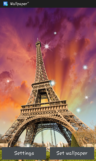 Download Landschaft Live Wallpaper Paris für Android kostenlos.