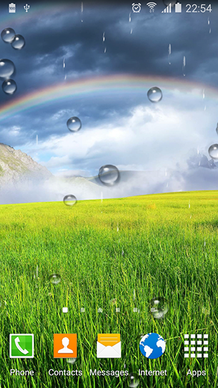 Download Landschaft Live Wallpaper Regenbogen für Android kostenlos.