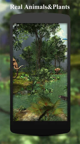 Android Hintergrundbilder Regenwald 3D  kostenlos auf den Desktop herunterladen. 