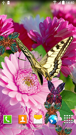 Download Live Wallpaper Frühlingsblumen 3D für Android 4.4.4 kostenlos.