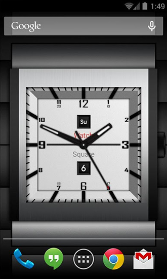 Download Live Wallpaper Quadratische Uhr Lite für Android 5.0.1 kostenlos.