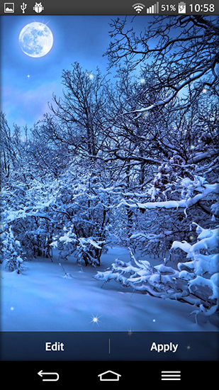 Download Landschaft Live Wallpaper Winter für Android kostenlos.