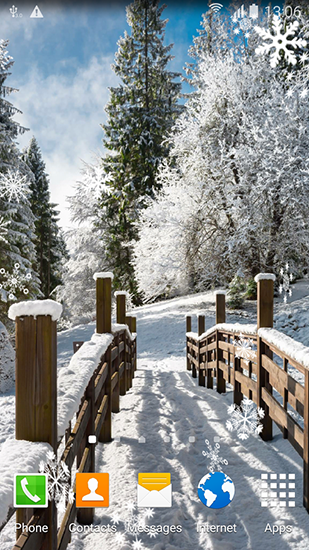 Download Interaktiv Live Wallpaper Winterlandschaften für Android kostenlos.