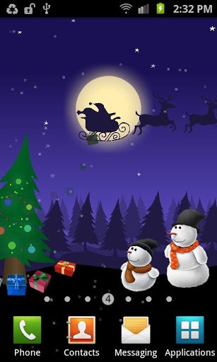 Android Hintergrundbilder Weihnachten: Bewegende Welt kostenlos auf den Desktop herunterladen. 