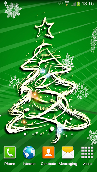 Android Hintergrundbilder Weihnachtsbaum 3D kostenlos auf den Desktop herunterladen. 
