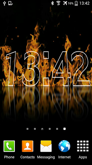 Android Hintergrundbilder Feueruhr kostenlos auf den Desktop herunterladen. 