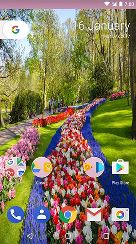 Bildschirm screenshot Garten  für Handys und Tablets.