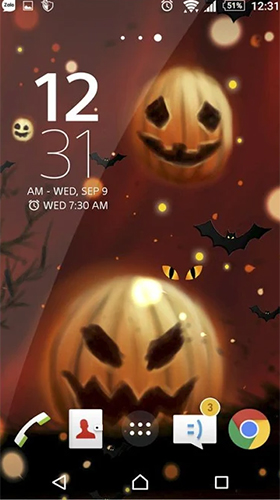 Bildschirm screenshot Halloween  für Handys und Tablets.