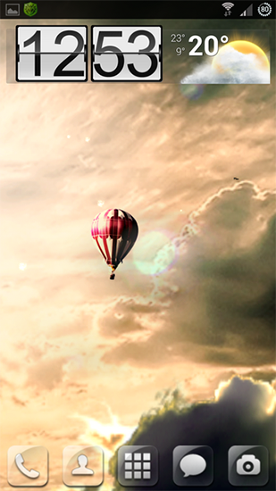 Android Hintergrundbilder Heißluftballon 3D kostenlos auf den Desktop herunterladen. 