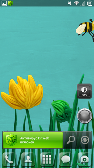 Android Hintergrundbilder Plastilin-Blumen kostenlos auf den Desktop herunterladen. 