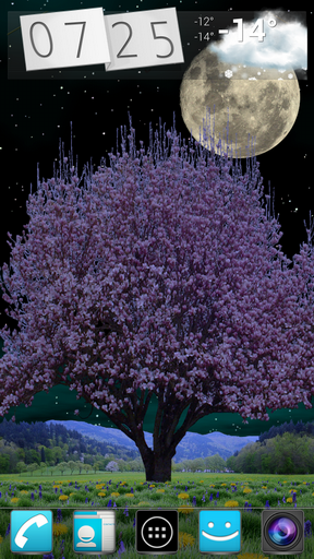 Android Hintergrundbilder Frühlingsbäume kostenlos auf den Desktop herunterladen. 