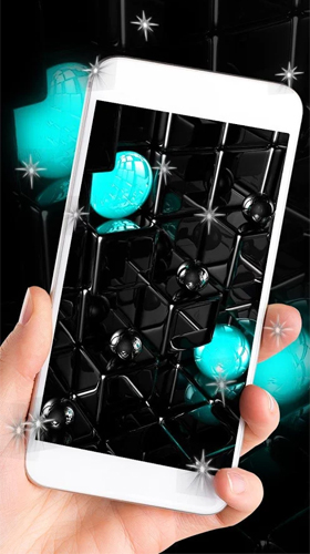 Bildschirm screenshot Tech Neon Glasball  für Handys und Tablets.