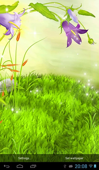 Android Hintergrundbilder Funkelnde Blumen kostenlos auf den Desktop herunterladen. 