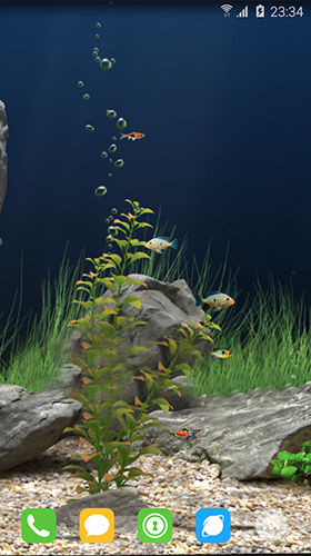 Bildschirm screenshot Unterwasserwelt  für Handys und Tablets.