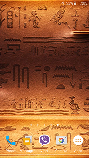 Bildschirm screenshot Ägyptisches Thema für Handys und Tablets.