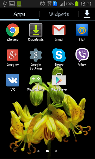 Bildschirm screenshot Blütenknospe für Handys und Tablets.