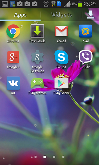 Bildschirm screenshot Lustiger Regen für Handys und Tablets.
