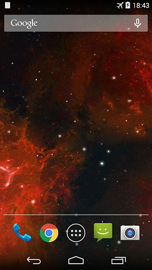 Bildschirm screenshot Galaktische Nebula für Handys und Tablets.