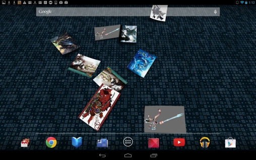 Bildschirm screenshot Galerie 3D für Handys und Tablets.