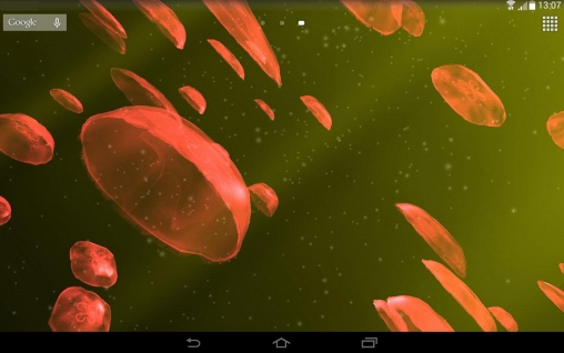 Bildschirm screenshot Quallen 3D für Handys und Tablets.