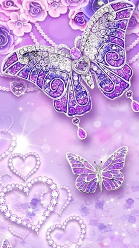Lila Diamant-Schmetterling 