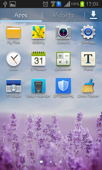 Bildschirm screenshot Lila Lavendel für Handys und Tablets.