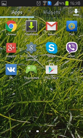 Bildschirm screenshot Echtes Gras für Handys und Tablets.