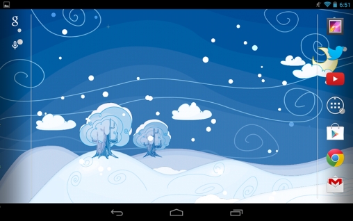 Bildschirm screenshot Sibirische Nacht für Handys und Tablets.