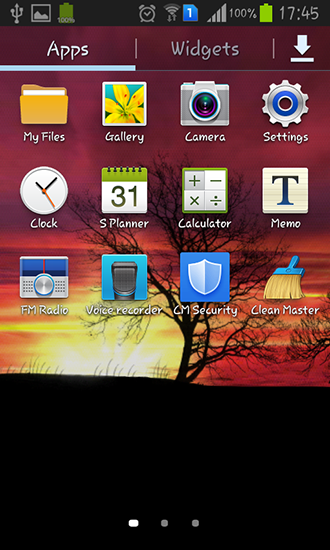 Bildschirm screenshot Silhouette für Handys und Tablets.