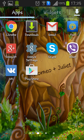 Bildschirm screenshot Baum der Liebe für Handys und Tablets.