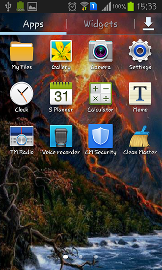 Bildschirm screenshot Vulkan für Handys und Tablets.