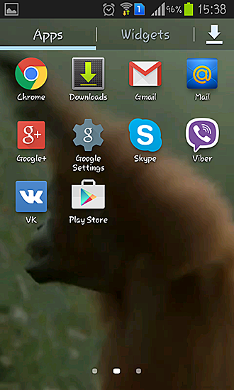 Bildschirm screenshot Wilder Tanz des verrückten Affen für Handys und Tablets.