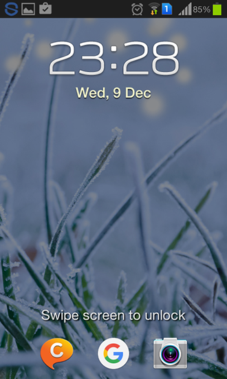 Bildschirm screenshot Wintergras für Handys und Tablets.