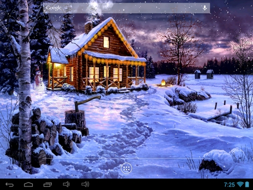 Bildschirm screenshot Winterurlaub für Handys und Tablets.