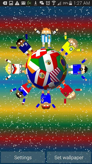 Bildschirm screenshot Fußballroboter für Handys und Tablets.