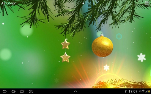 Bildschirm screenshot Weihnachten 3D für Handys und Tablets.