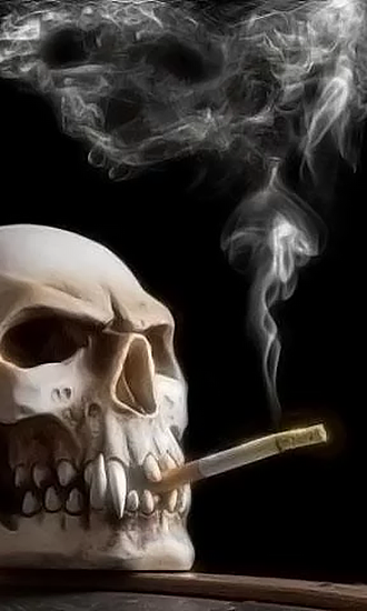 Rauchender Schädel