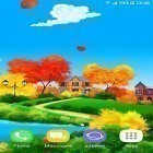 Neben Live Wallpapern für Android Erstaunliche Natur  kannst du die apk des Hintergrunds Sonniger Herbsttag  gratis herunterladen.