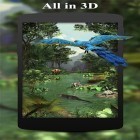 Neben Live Wallpapern für Android Dunkelblau kannst du die apk des Hintergrunds Regenwald 3D  gratis herunterladen.