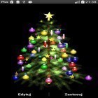 Neben Live Wallpapern für Android Rose: Regentropfen  kannst du die apk des Hintergrunds Weihnachtsbaum 3D gratis herunterladen.