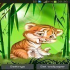 Neben Live Wallpapern für Android Katze in der Schachtel kannst du die apk des Hintergrunds Niedliches Tigerjunges gratis herunterladen.