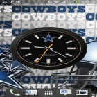 Neben Live Wallpapern für Android Ballons  kannst du die apk des Hintergrunds Cowboys von Dallas: Die Uhr gratis herunterladen.