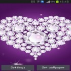 Neben Live Wallpapern für Android Fantastischer Kubus: Flora kannst du die apk des Hintergrunds Diamantenherzen gratis herunterladen.