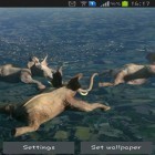 Neben Live Wallpapern für Android Mitternachts-Ozean  kannst du die apk des Hintergrunds Fliegende Elefanten gratis herunterladen.