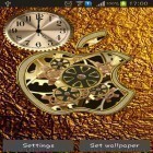 Neben Live Wallpapern für Android  kannst du die apk des Hintergrunds Goldene Apple Uhr gratis herunterladen.